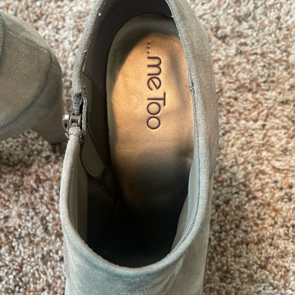 Me Too Grey Suede Booties - Picture 3 of 6